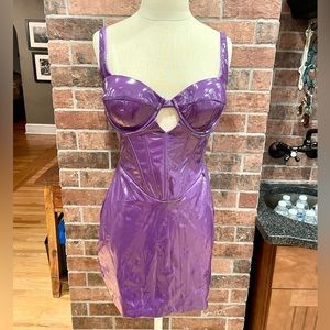 Perfect for Halloween!! Oh Polly Pandora Cutout Vinyl Corset Minidress